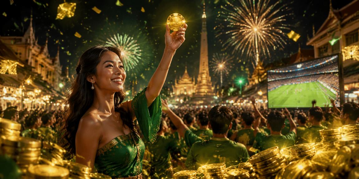 Keramaian pasar malam Vietnam dengan aktivitas taruhan online yang ramai di malam hari